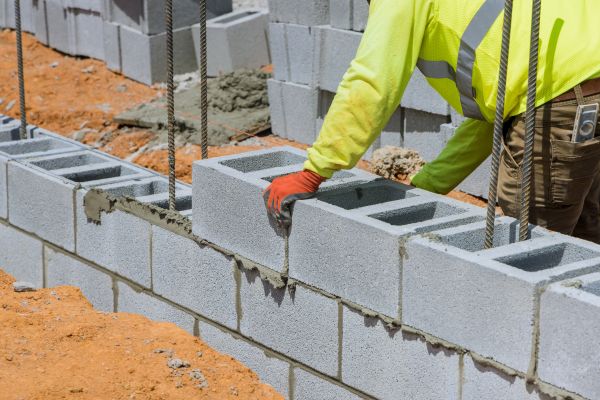 Concrete Blocks Installation in Mchenry
