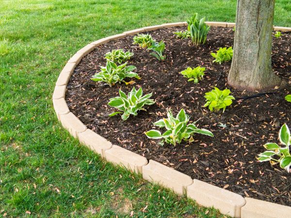 Stone Border Installation in Mchenry